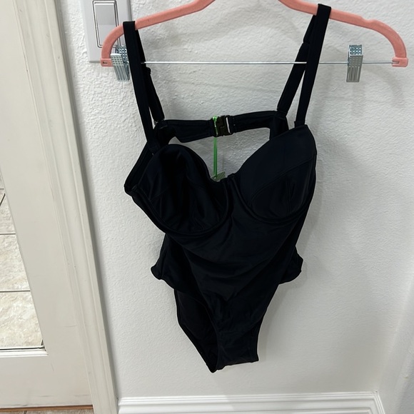 NEW Lilly and Lime Swimwear BLACK BALCONETTE ONE PIECE - Picture 6 of 14
